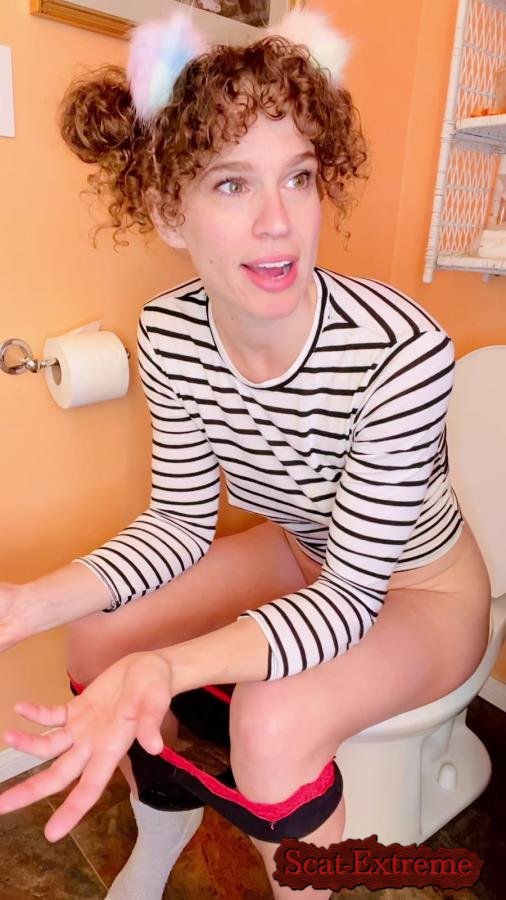 VibeWithMolly UltraHD 2K role play poop in bathroom [Stars Scat, Big Farting Girls, Poop Videos, Smearing, Solo]