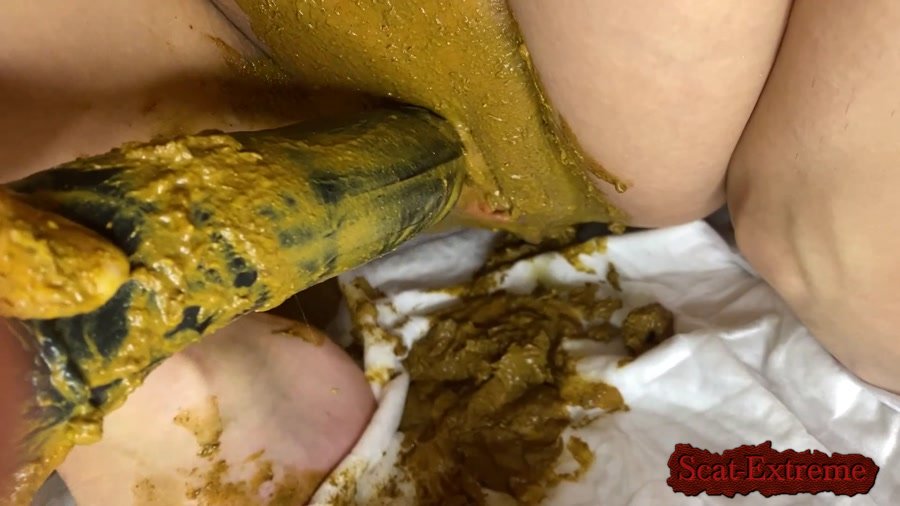 p00girl FullHD 1080p Dirty fisting pussy smeared in shit [Solo, Shitting, Scatting, Toys, Dildo]