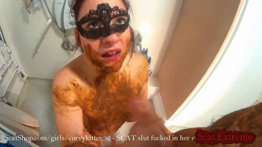 Curvykitten92 FullHD 1080p SCAT slut fucked in her own shit [Scatology, Sex Scat, Blowjob, Sex Shit, Eating, Scat Fuck]
