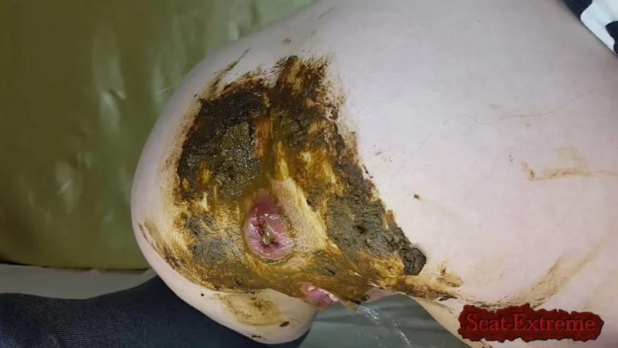 Anna Coprofield FullHD 1080p White Panties, Black Toy [Toys Scat, Dildo]