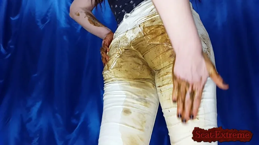 Anna Coprofield FullHD 1080p White Jeans [Panty, Jean Pooping]