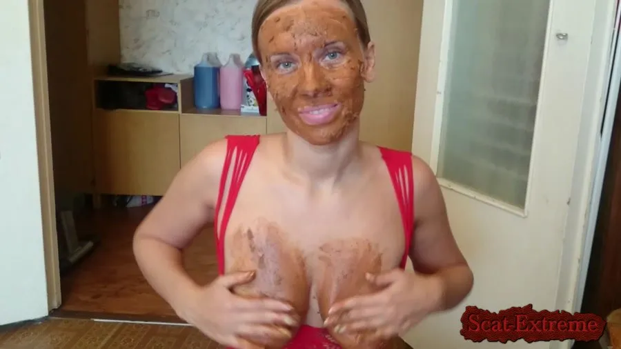 Brown wife FullHD 1080p Red is my favorite color [Amateur, Solo]