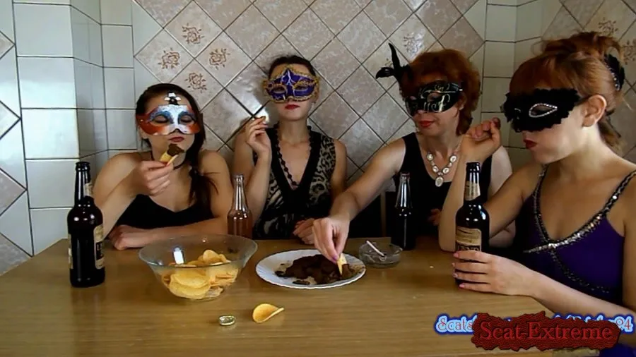 ModelNatalya94 FullHD 1080p The morning Breakfast the four girls [Threesome, Amateur]