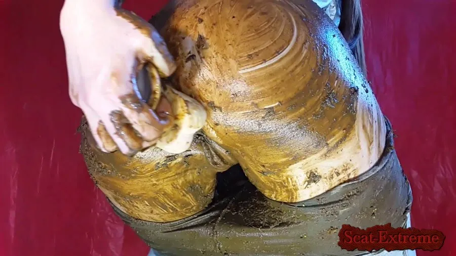 Anna Coprofield FullHD 1080p My Gray Leggings are Dirty Again [Solo, Masturbation]