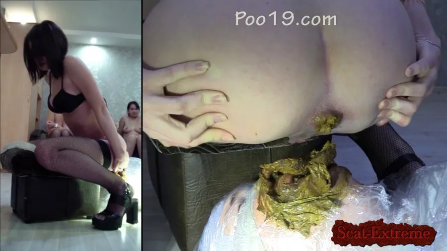 MilanaSmelly HD 720p Girls feed mummified slave with shit [Femdom, Humiliation]