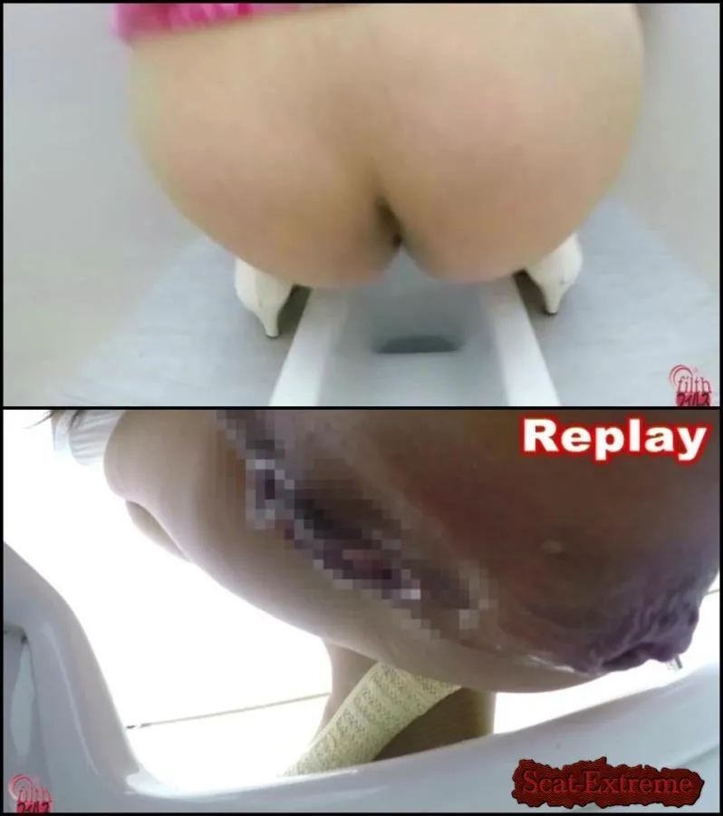 Closeup pooping girls on virtual camera. HD 720p [DLFF-064, Closeup]