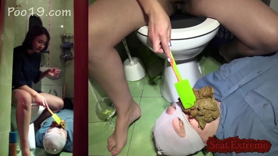 ShitGirl FullHD 1080p Toilet Slavery [Scat Porn, Shitting]