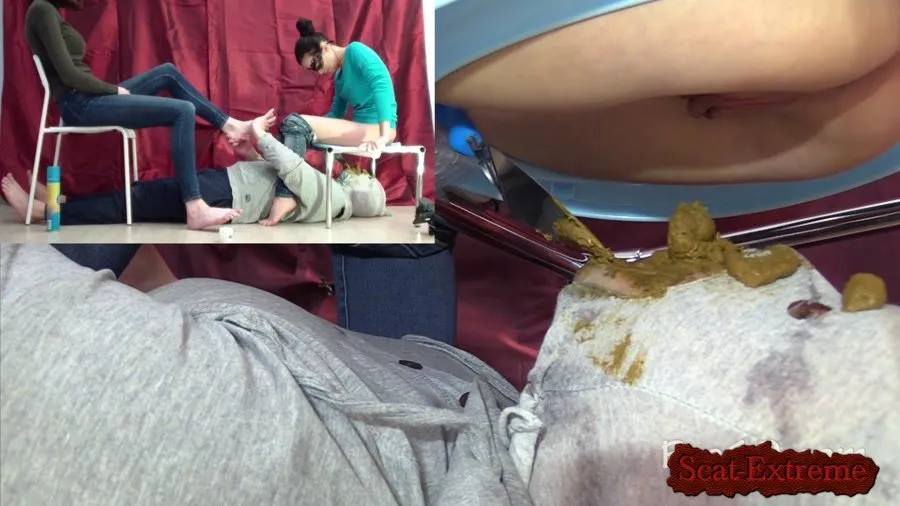 MilanaSmelly FullHD 1080p Do a foot massage and eat our shit! [Femdom, Domination]