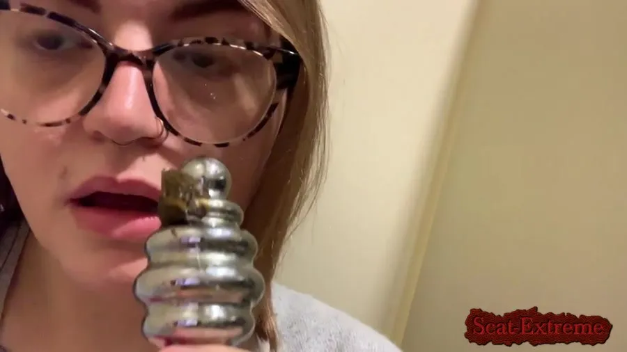 worthlessholes FullHD 1080p Eating shit from plug and edging [Dildo, Shitting]