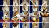 Anna Coprofield FullHD 1080p White Pants [Defecation, Extreme Scat]