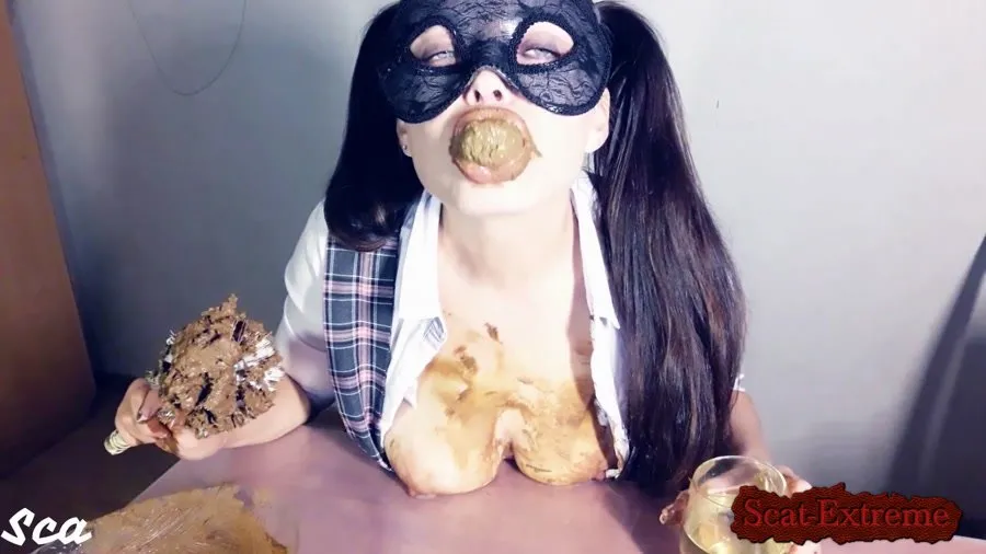 ScatLina FullHD 1080p Shitty homework [Extreme Scat, Solo]