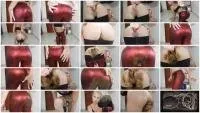 MissAnja FullHD 1080p Nasty Nasty Red Shiny Leggings Poo/Farts [Panty, Extreme Scat]