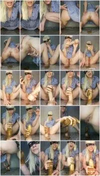 xxlustihoodxx UltraHD 4K Scat smear dildo dressed as school girl [Masturbation, Solo]