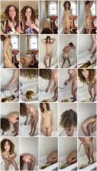 VibeWithMolly UltraHD 2K Nude model poops herself! [Solo, Milf]