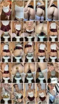 VibeWithMolly UltraHD 2K School girl poops in bag [Defecation, Farting]