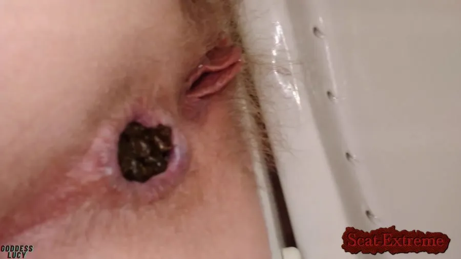 Goddesslucy FullHD 1080p POTD Hard slow mucous covered poop [Solo, Toilet Slavery]