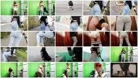 ModelNatalya94 FullHD 1080p Olga walks in jeans with a diaper [Scat Fuck, Solo]