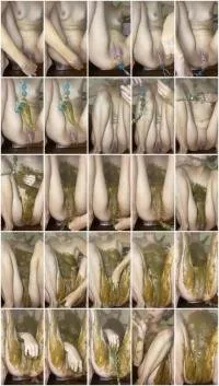 p00girl UltraHD 2K Milking shit with anal beads smeared [Scatology, Extreme Scat]