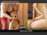 Natalia Kapretti, Maya, 1 male HD 720p NK12 - DOUBLE FUN FOR TOILET MAYA [Extreme, Defecation]
