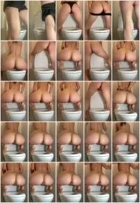 Markovna UltraHD 4K Mladlena poops on tiptoe in the toilet [Big pile, Pee]