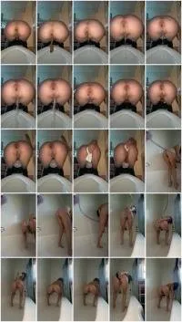 VibeWithMolly UltraHD 2K SloMo Shit, Piss and Anal Douche! [Extreme, Defecation]