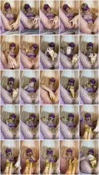 Solo UltraHD 2K Dirty games with shit, with a double toy, fisting dirty, dirty mouth in shit, piss [Shitting, Scatting]