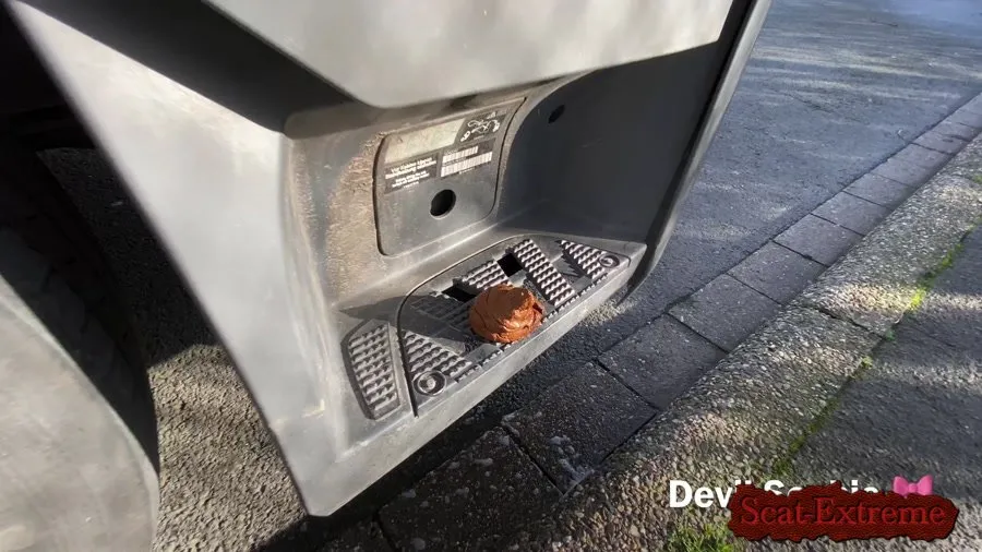 Devil Sophie UltraHD 4K OMG - how does the shit get onto the truck running board [Defecation, Poop]
