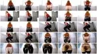 Cleopatra UltraHD 2K Farting and Pooping In Black Leather Pants [Farting, BBW]