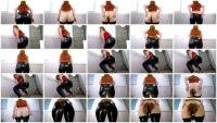 Cleopatra UltraHD 2K Farting and Pooping In Black Leather Pants [Milf, Solo, Fetish, Legins]