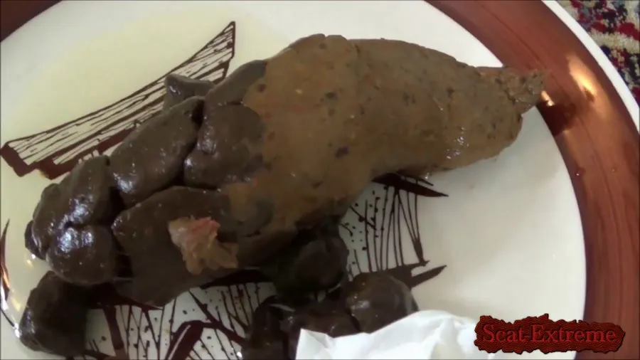 Tegan Brooke FullHD 1080p Poop on a Plate [Shitting, Big pile]