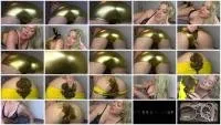 evamarie88 FullHD 1080p Farts and shit in gold shorts [Solo, Poop]