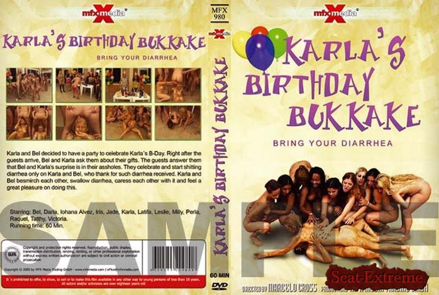 Karla, Bel, Victória, Jade, Perla, Raquel, Latifa, Iohana Alvez DVDRip Karla's Birthday Bukakke - Bring Your Diarrhea [Scat, Pissing, Group, Orgy, All Girls, Brazil]