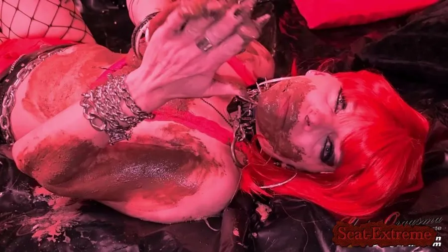 Shit play at a party FullHD 1080p Party whore is playing with her shit - Dirty whore extreme shit throating and puking [Blowjob, Shit]