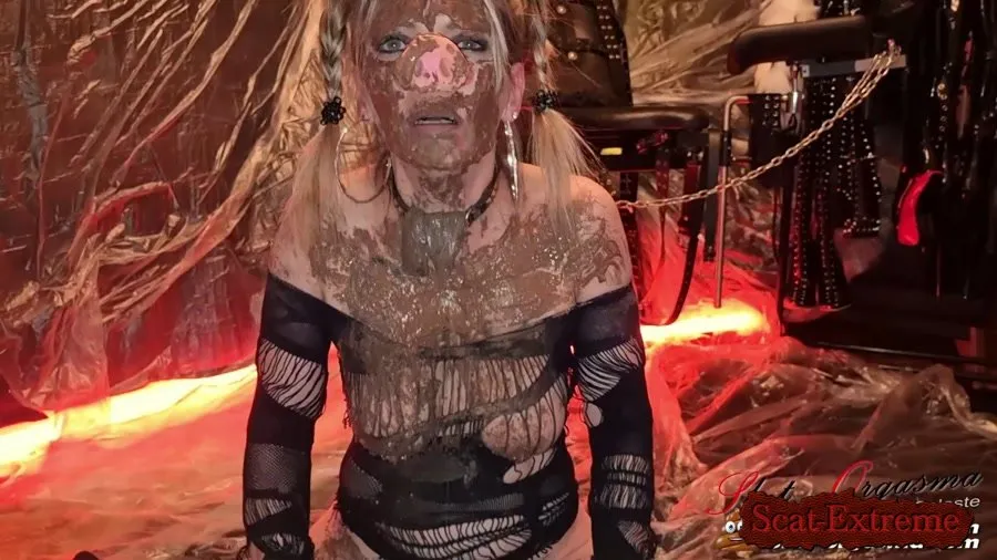 SlutOrgasma FullHD 1080p Extreme shit and puke swallowing - Extreme scat pig [Scatting, Masturbation]