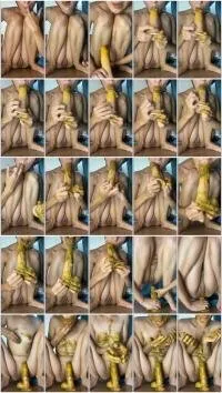 p00girl UltraHD 2K Real dirty ass to mouth / smearing [Dildo, Solo]