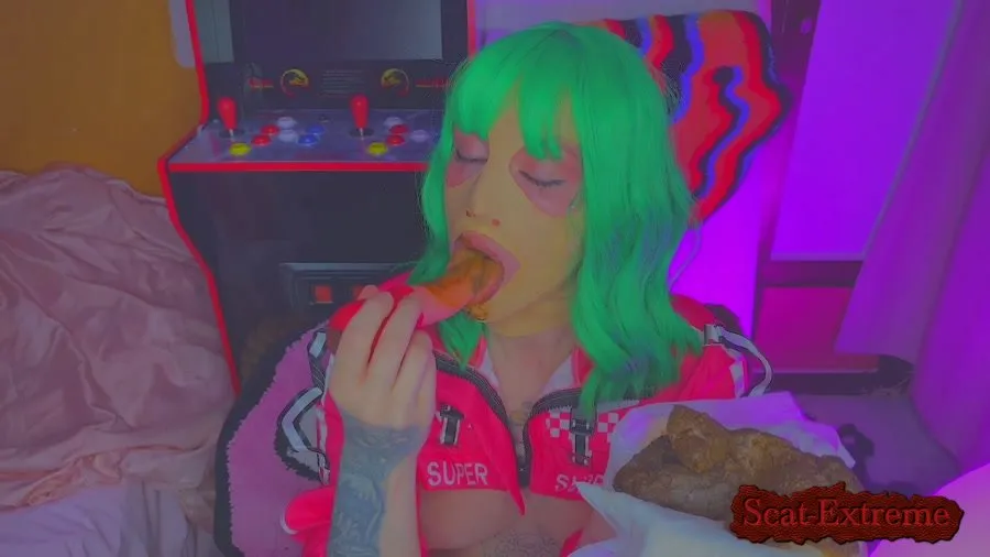 DirtyBetty FullHD 1080p 1.5 kg of Own Poo and Squirting Night! [Eat Shit, Eat]