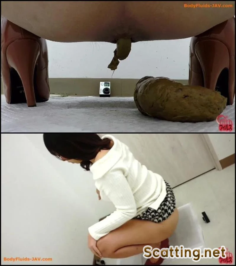 Filming pooping girl from three angles view. (Filth scat / DLFF-172)  [FullHD 1080p/ BFFF-104] 372 MB