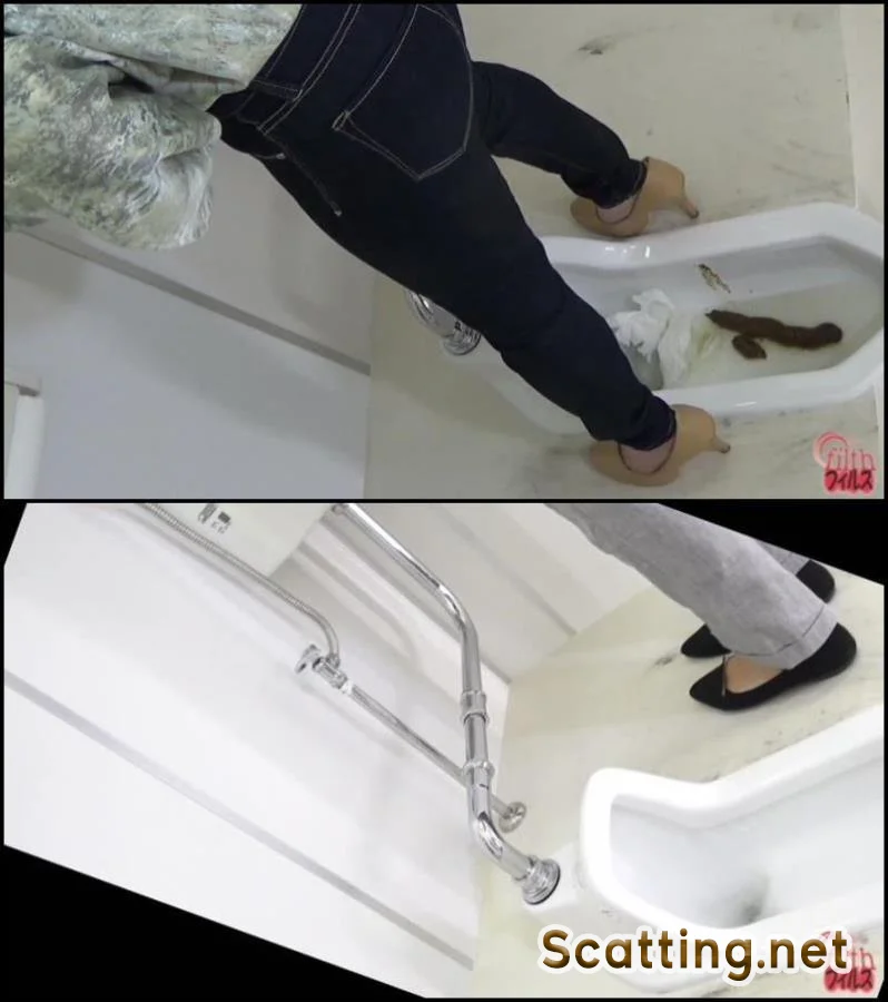 Girls pooping long turd in toilet with spy camera. (Pooping / DLFF-130)  [FullHD 1080p/ BFFF-78] 604 MB