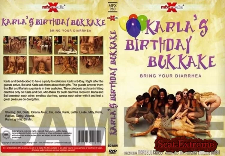 Karla, Bel - Karla's Birthday Bukakke - Bring Your Diarrhea [DVDRip / 446.2 MB]