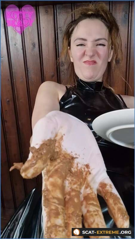Kitty Skatt - POV Spit Shit Feed Femdom in Latex [FullHD 1080p / 1.28 GB]