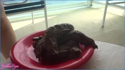 Goddess Ryan Takes Public Scat and Pissing to the Extreme on Cruise Balcony