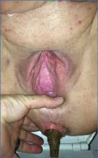 Allura's Extreme Scat Solo: Quick Poop and Gaped Pussy