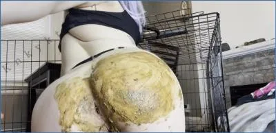 KnkyKttn97 in Orange Peel Antics Hardcore Scat and Anal Action