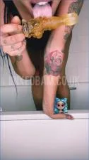Inked Bambi Defies Boundaries with Wild Anal Gaping and Poop Foodplay