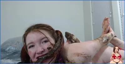 GingerCris Shits, Smears, and Dominates with Big Natural Tits