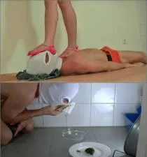 Lady Melissa's Hardcore Femdom Defecation in Lady Sandra's Toilette Service