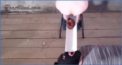 PooAlina's Filthy Vomit Poop clip After Eating Fish