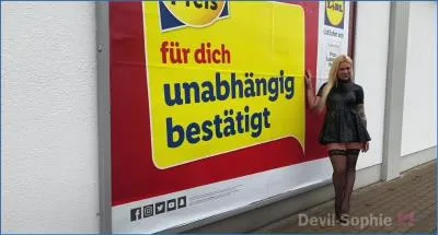 Devil Sophie Delivers Hardcore Piss Copro in Lidl Parking Lot Extreme clip