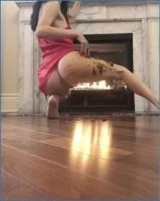 TheHealthyWhores in Filthy Solo Defecation by the Fireplace