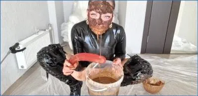 Scatlina in Hardcore Piss Coprophilia with 16 Loads of Shit